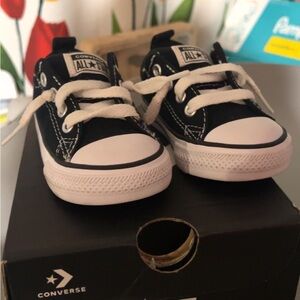 SOLD!! Converse Kids Classic Black and White Sneakers